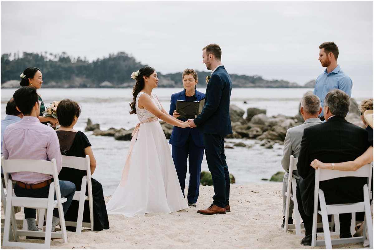 Intimate Beach Wedding In Carmel California Katy Weaver Photography