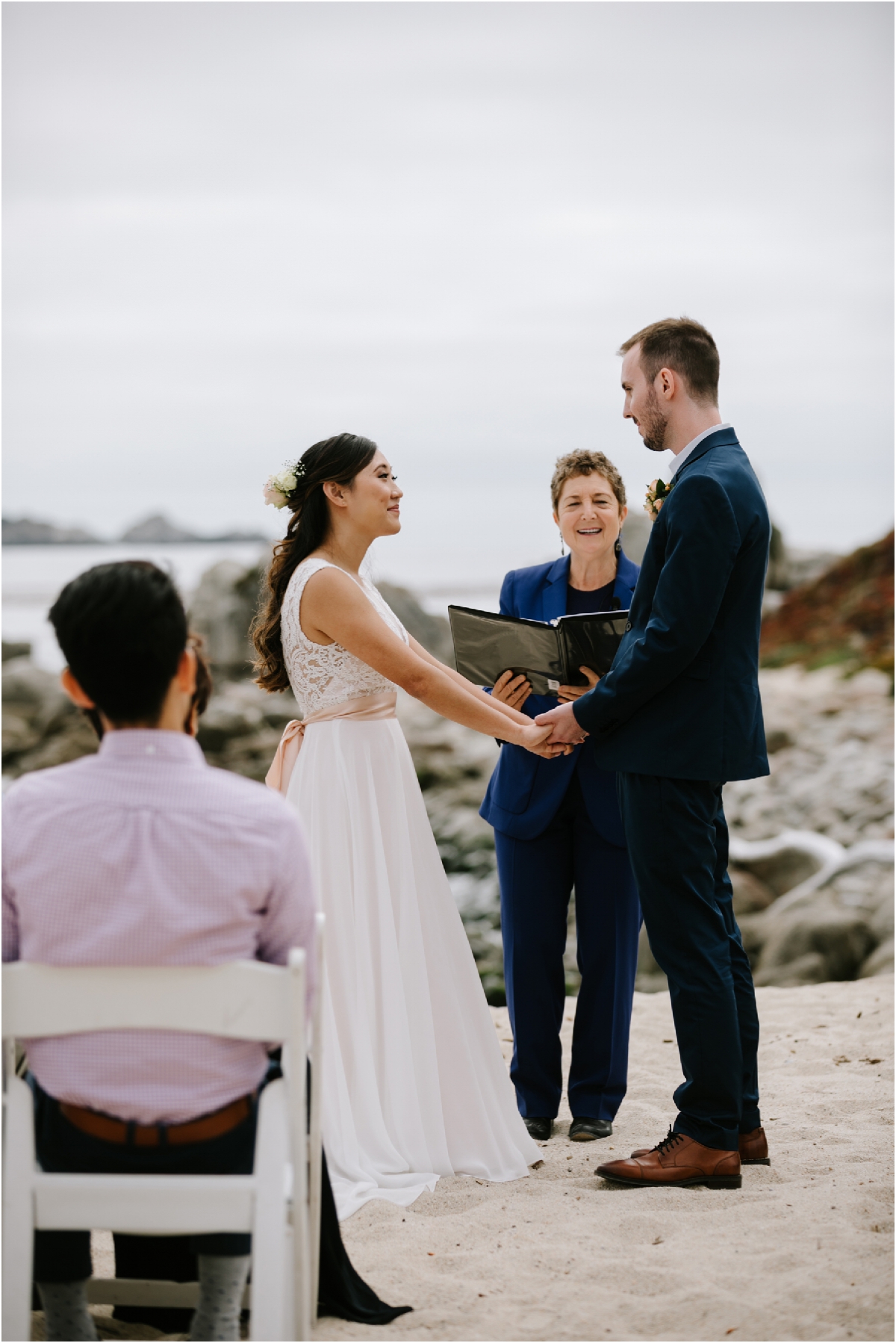 Intimate Beach Wedding In Carmel California Katy Weaver Photography
